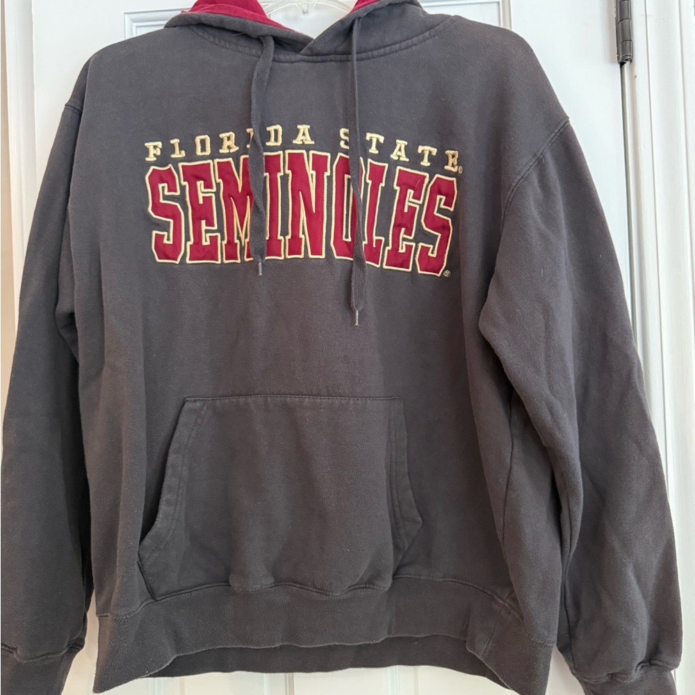 Stadium Athletics Gray and Red Seminoles Sweatshirt